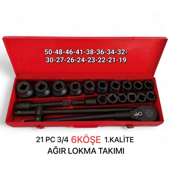 MELZOHOME 21PARÇA AĞIR LOKMA TAKIMI 3.4 YARIM PARMAK 